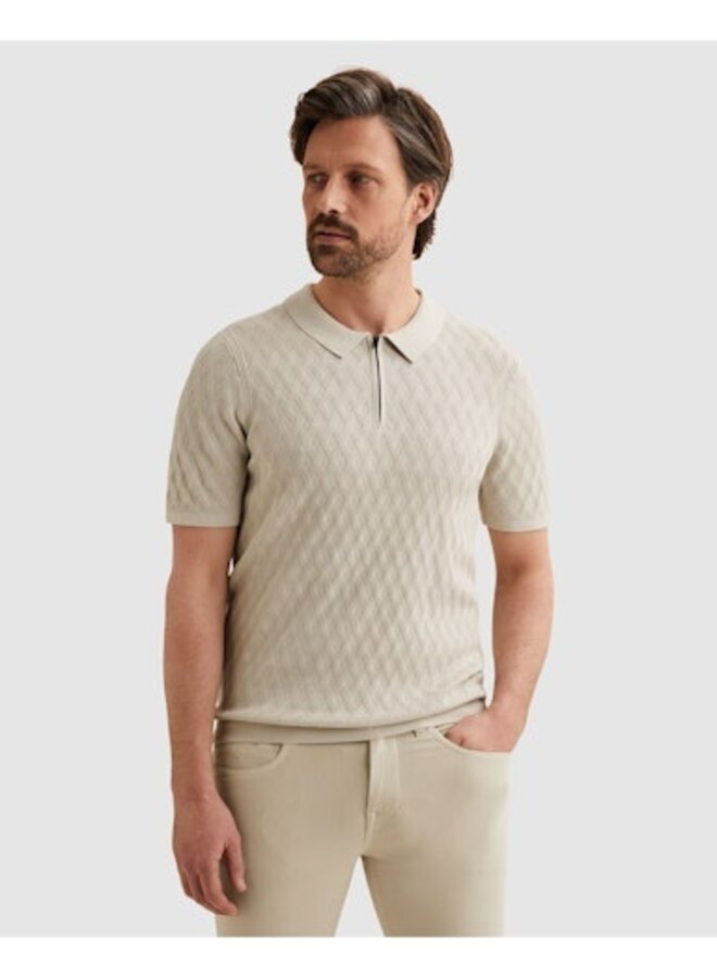 VPSS2602818 9017 Vanguard Short sleeve polo cotton modal Moonstruck