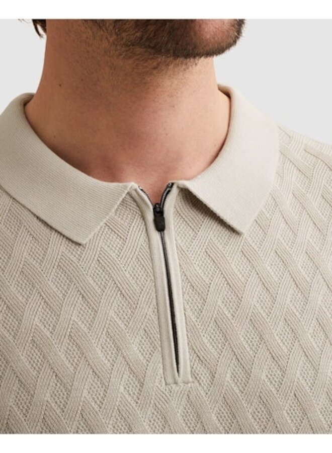 VPSS2602818 9017 Vanguard Short sleeve polo cotton modal Moonstruck