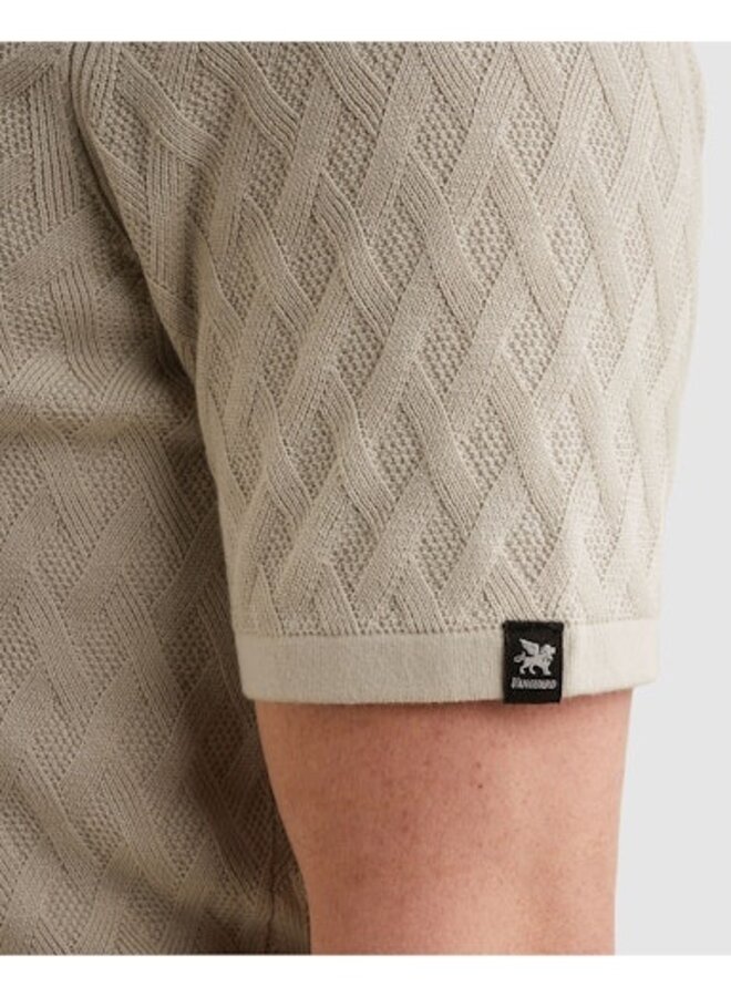 VPSS2602818 9017 Vanguard Short sleeve polo cotton modal Moonstruck