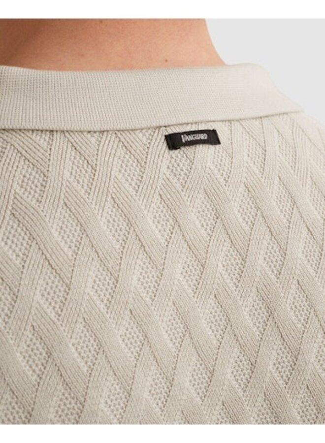 VPSS2602818 9017 Vanguard Short sleeve polo cotton modal Moonstruck