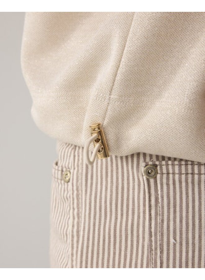 3s5275-30755 122 Summum Top Boxy tee sparkle  Ivory