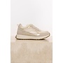 Fieve.1002621 Rino&Pelle Mixed material sneaker  Taupe light gold