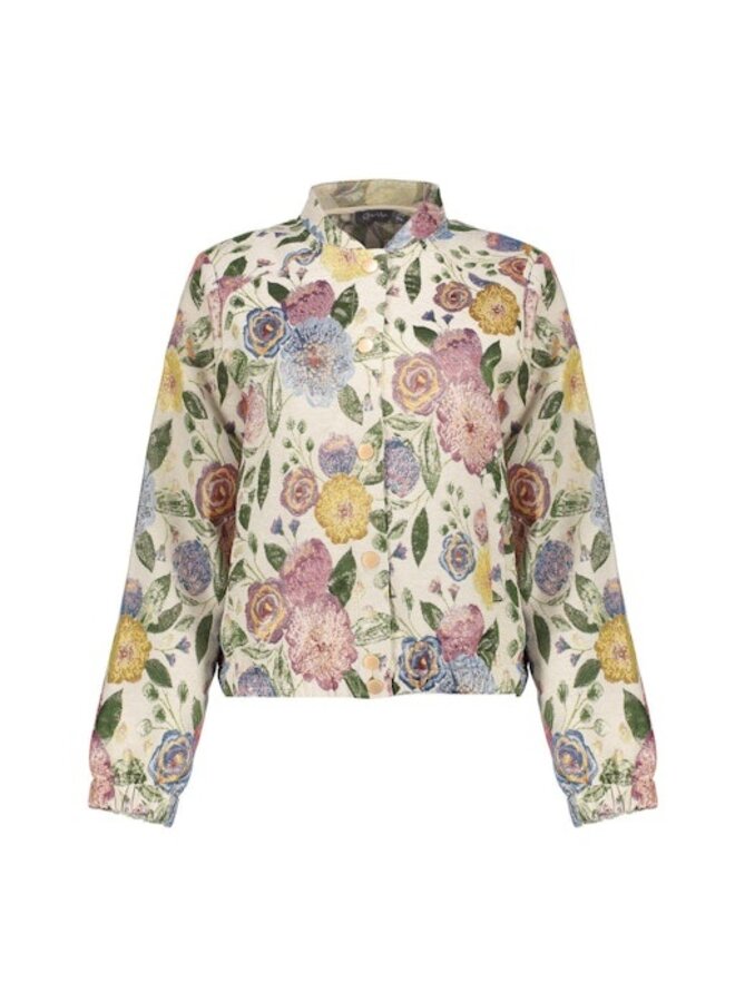 65090-26 720 Geisha Bomber jacket leaves sand/green/gold