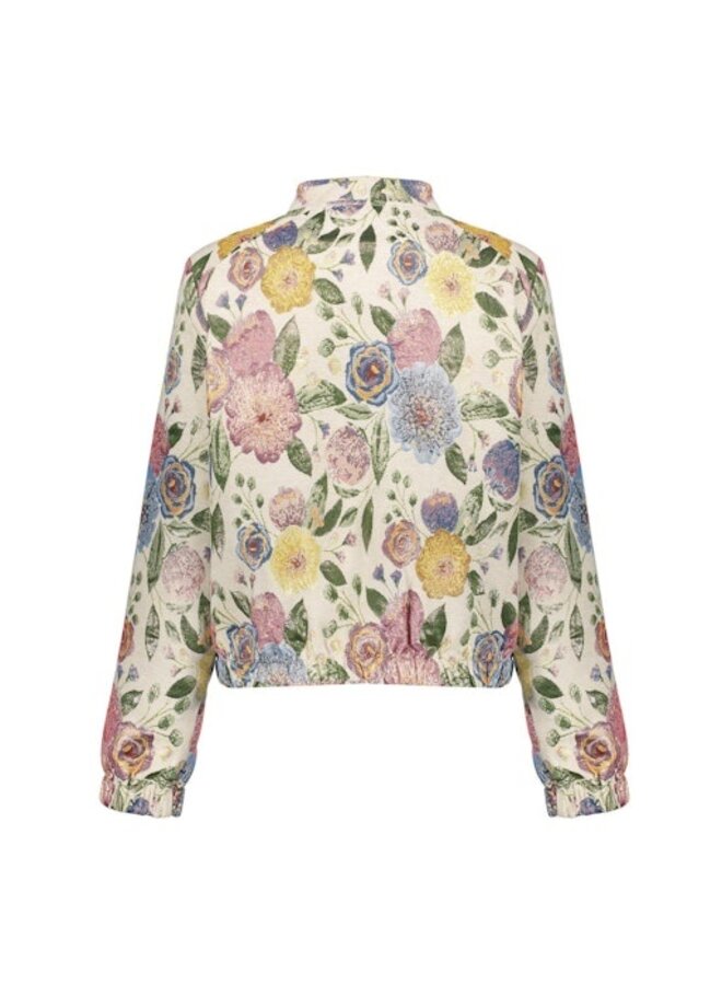 65090-26 720 Geisha Bomber jacket leaves sand/green/gold