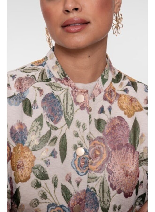 65090-26 720 Geisha Bomber jacket leaves sand/green/gold