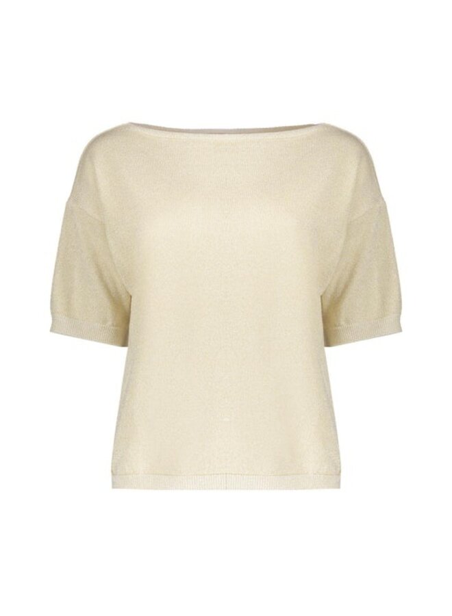 64089-70 720 Geisha Pullover lurex s/sl sand/gold