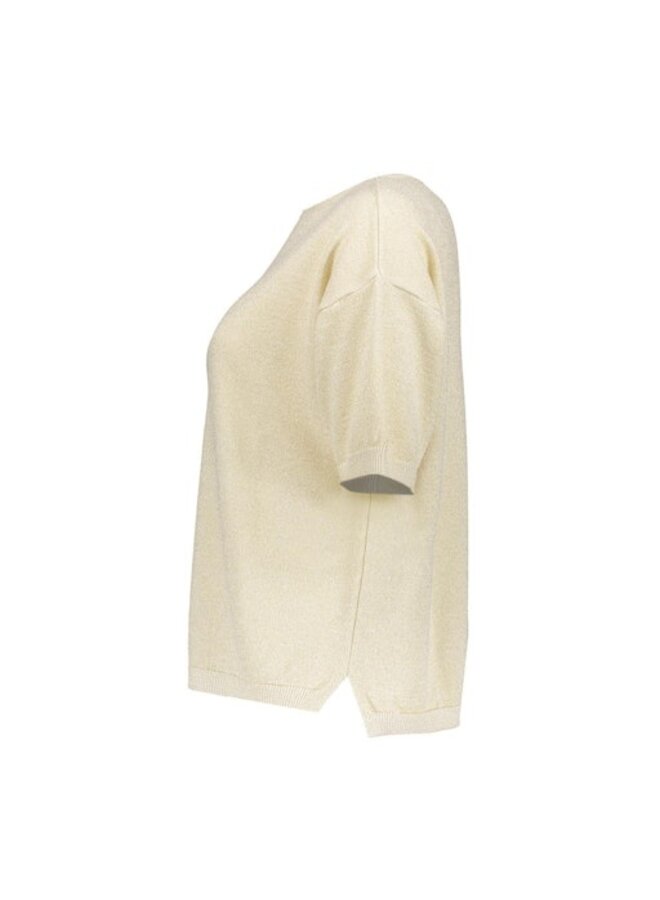 64089-70 720 Geisha Pullover lurex s/sl sand/gold