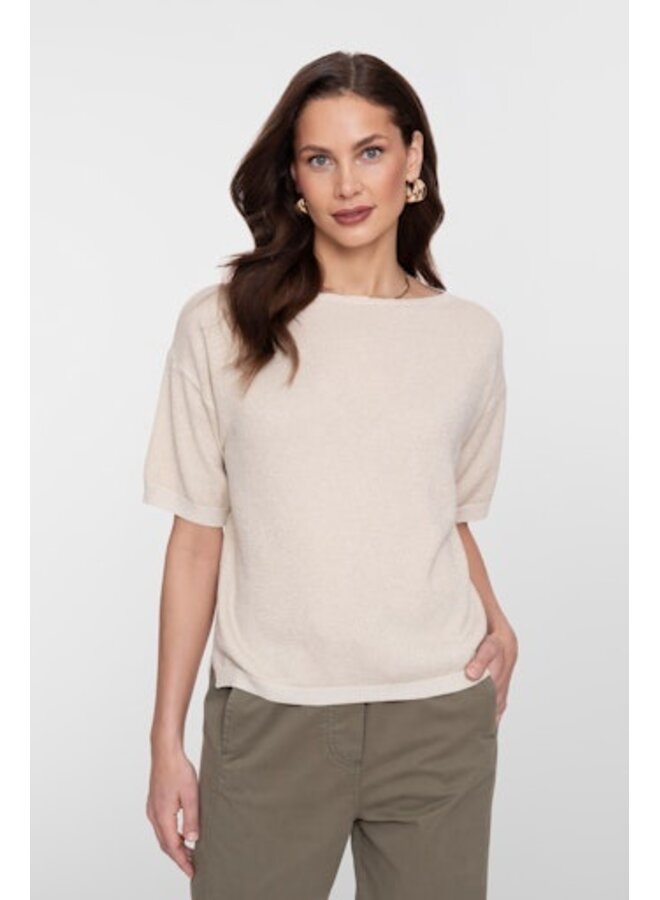 64089-70 720 Geisha Pullover lurex s/sl sand/gold