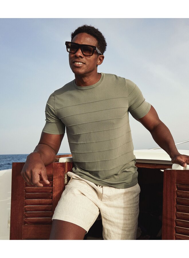 KBIS26-M8 Blue Industry T-shirts KHAKI