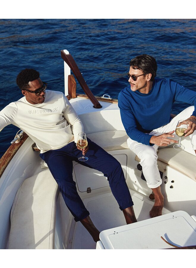 KBIS26-M40 Blue Industry sweater STONE