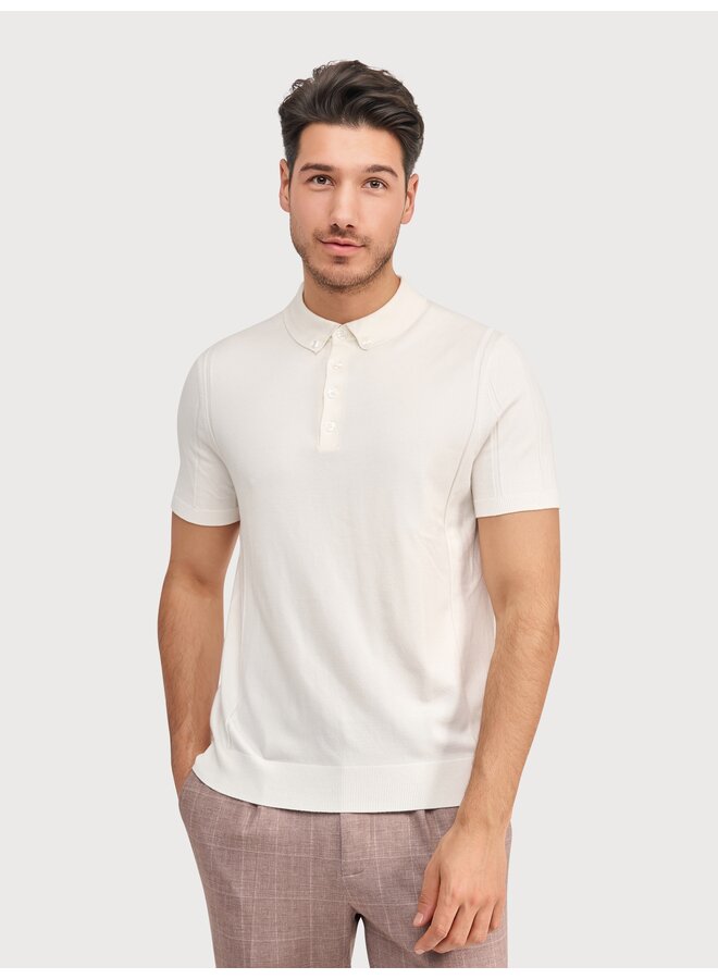 KBIS26-M18 Blue Industry polo OFF WHITE