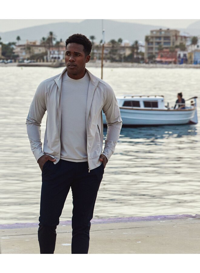 kbi-m15 Blue Industry overshirt loungejersey STONE