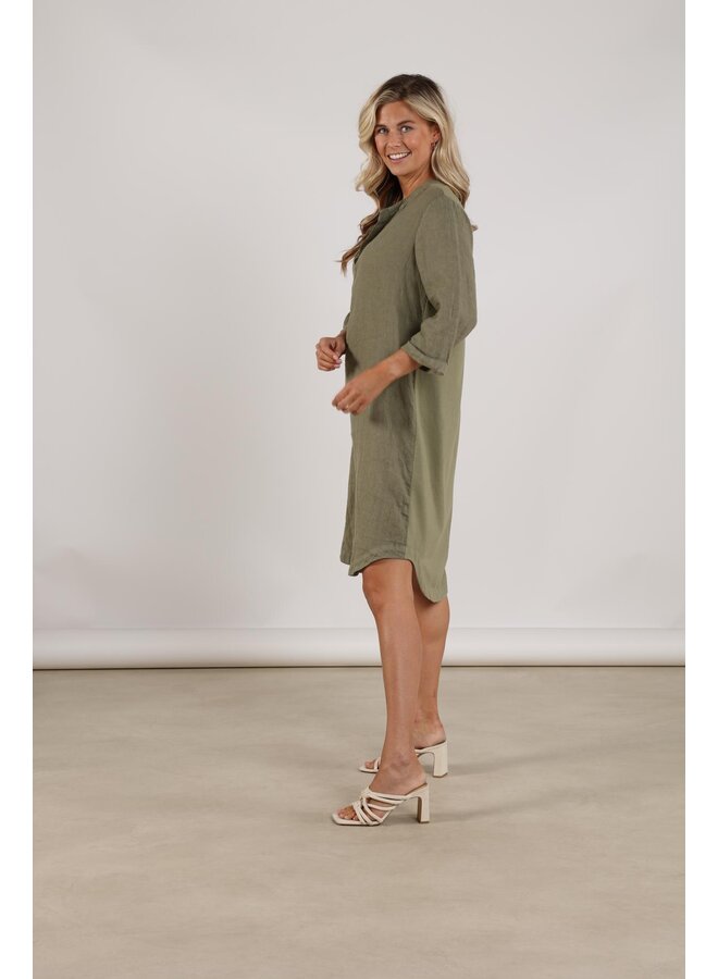 NKS14015 350 Nukus Kate Dress Mix Army