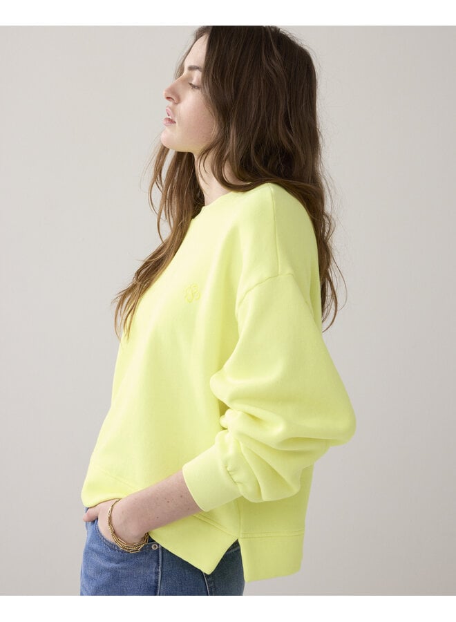 3s5327-30791 217 Summum Sweater Fluo sweat  - Lemon