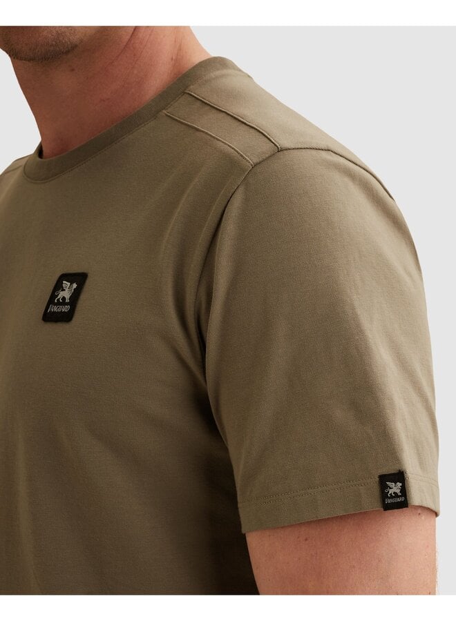 VTSS2602502 8025 Vanguard Short sleeve r-neck cotton elastan jersey Brindle