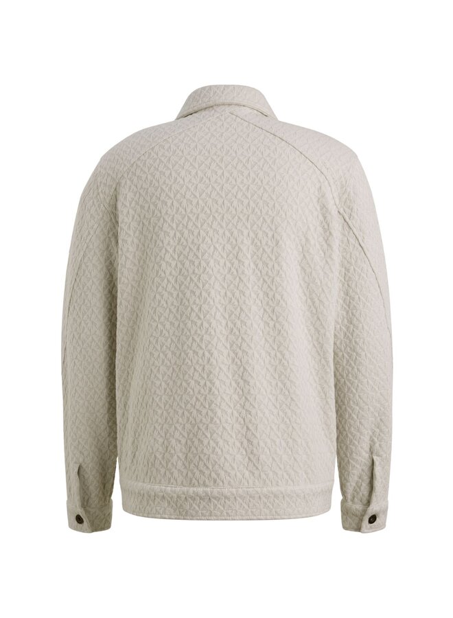 CSW2602404 7178 Cast Iron Button jacket regular fit jacquard White Onyx