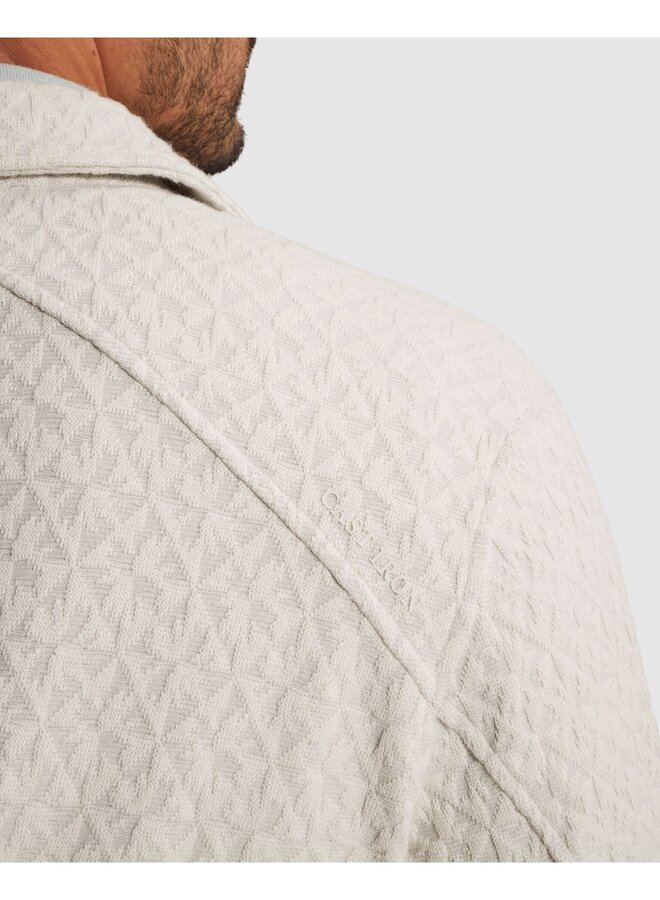 CSW2602404 7178 Cast Iron Button jacket regular fit jacquard White Onyx