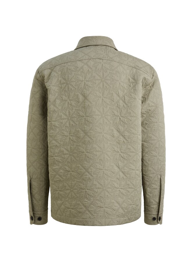 CSI2602214 6478 Cast Iron LONG SLEEVE SHIRT Tech Jacquard solid Dried Sage