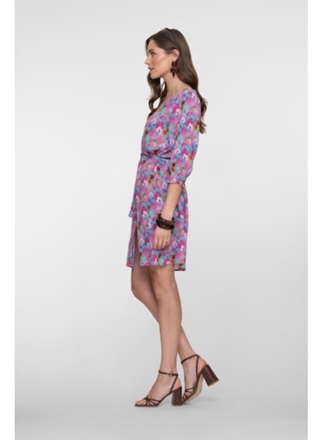 67100-20 625 Geisha dress bright blue/pink