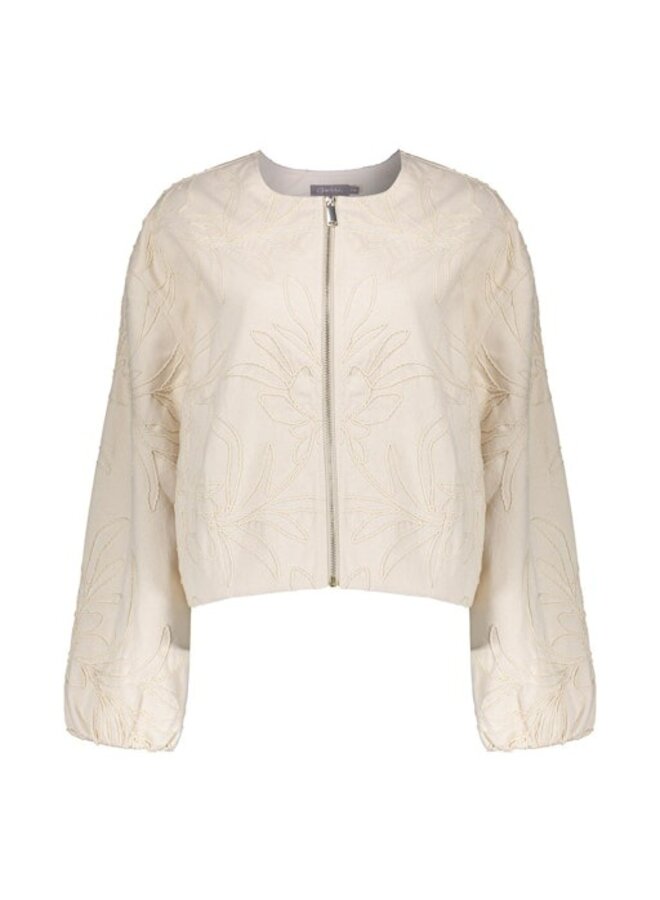 65022-10 718 Geisha Jacket embroidery ecru