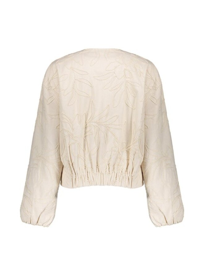 65022-10 718 Geisha Jacket embroidery ecru