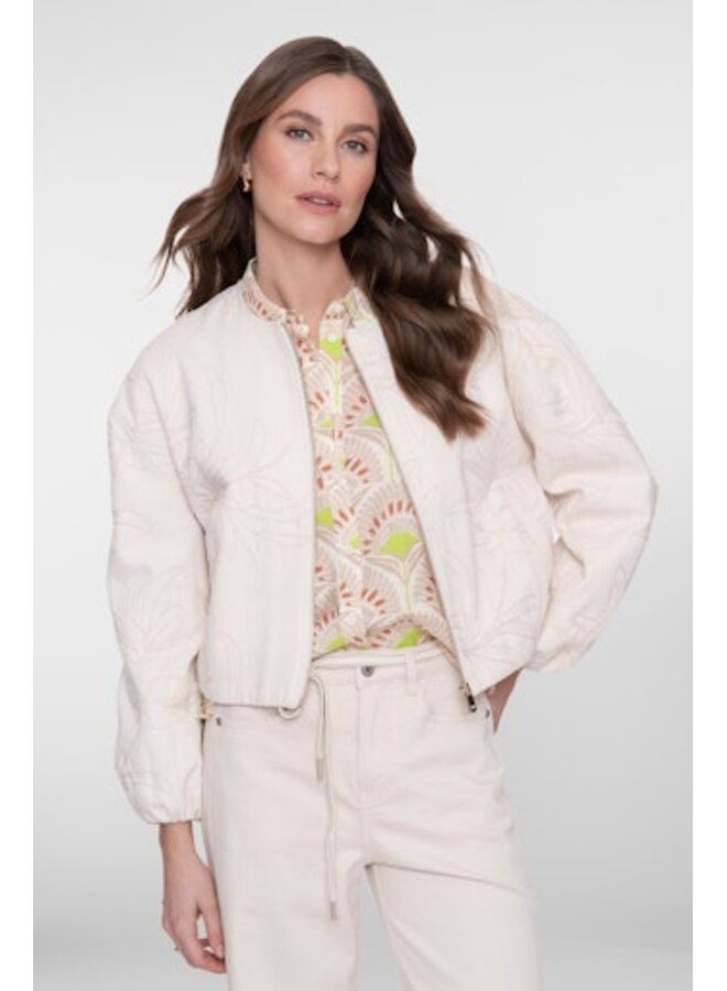 65022-10 718 Geisha Jacket embroidery ecru