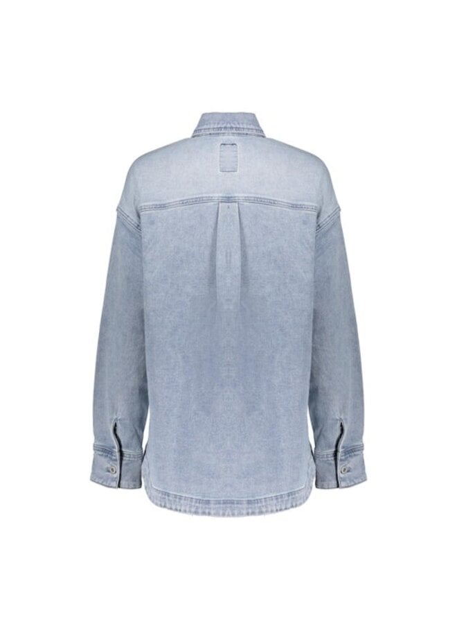 65021-10 830 Geisha Jeans overshirt stones bleached denim stones