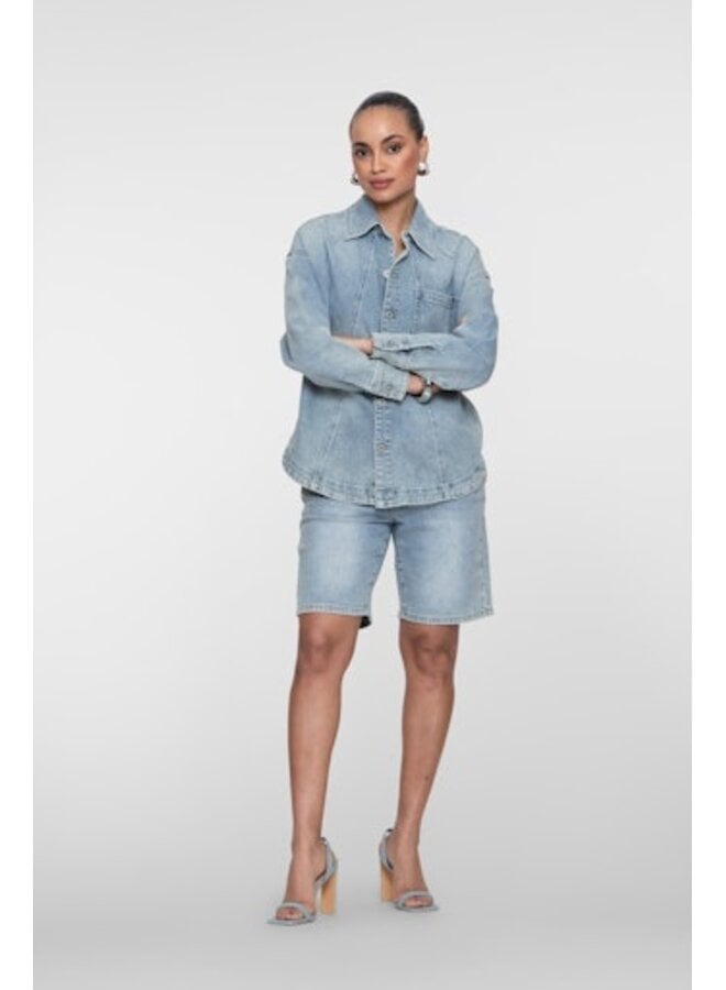 65021-10 830 Geisha Jeans overshirt stones bleached denim stones