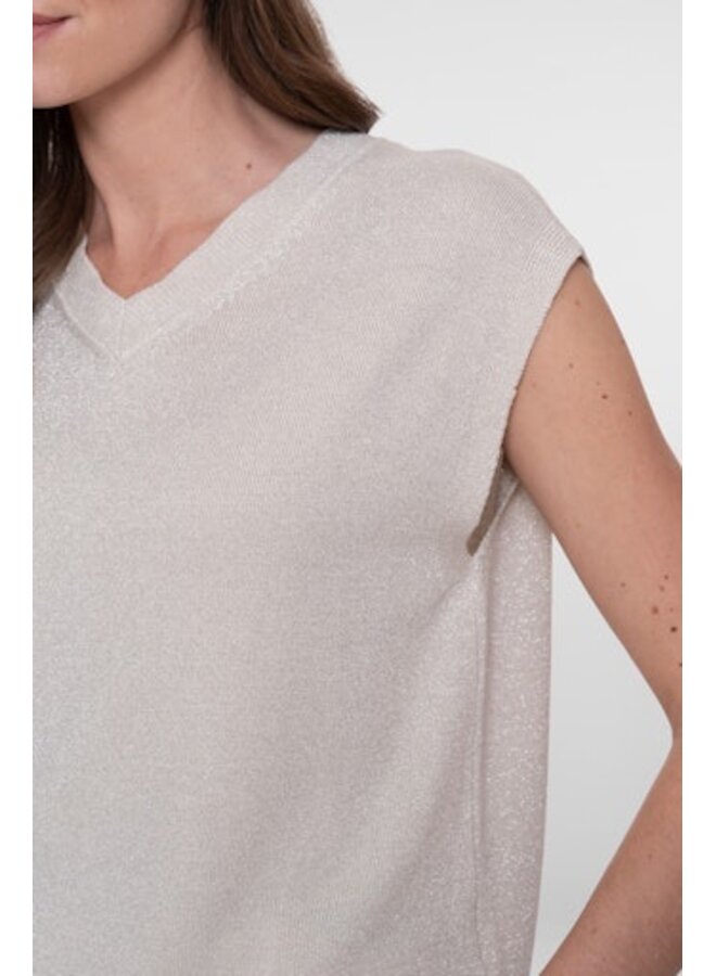 64091-70 010 Geisha Spencer V&lurex off-white/silver