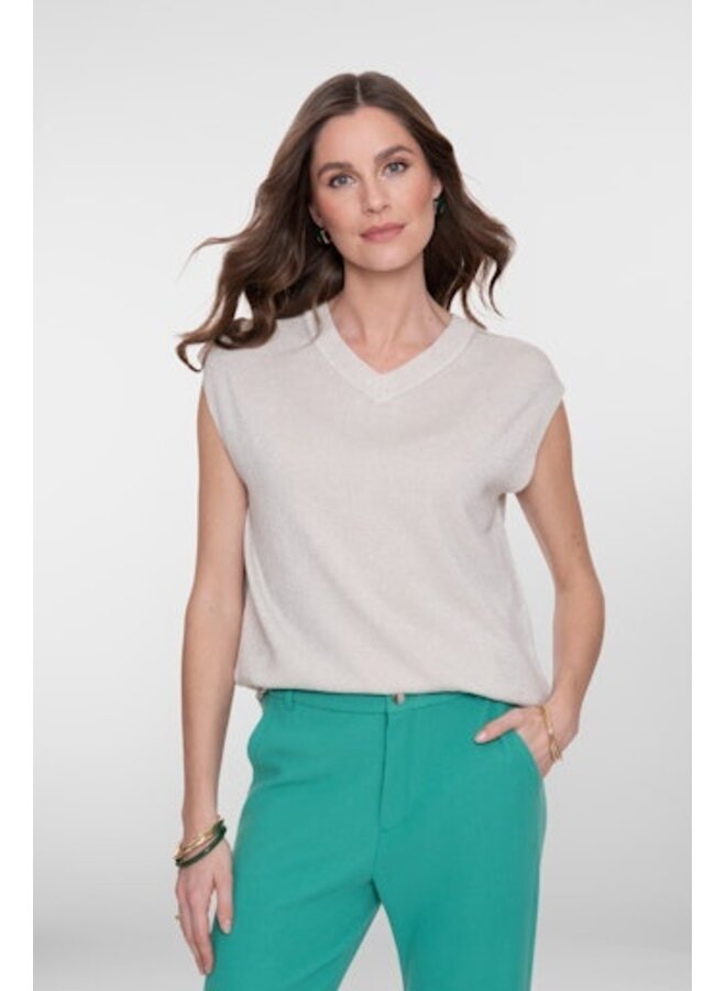 64091-70 010 Geisha Spencer V&lurex off-white/silver