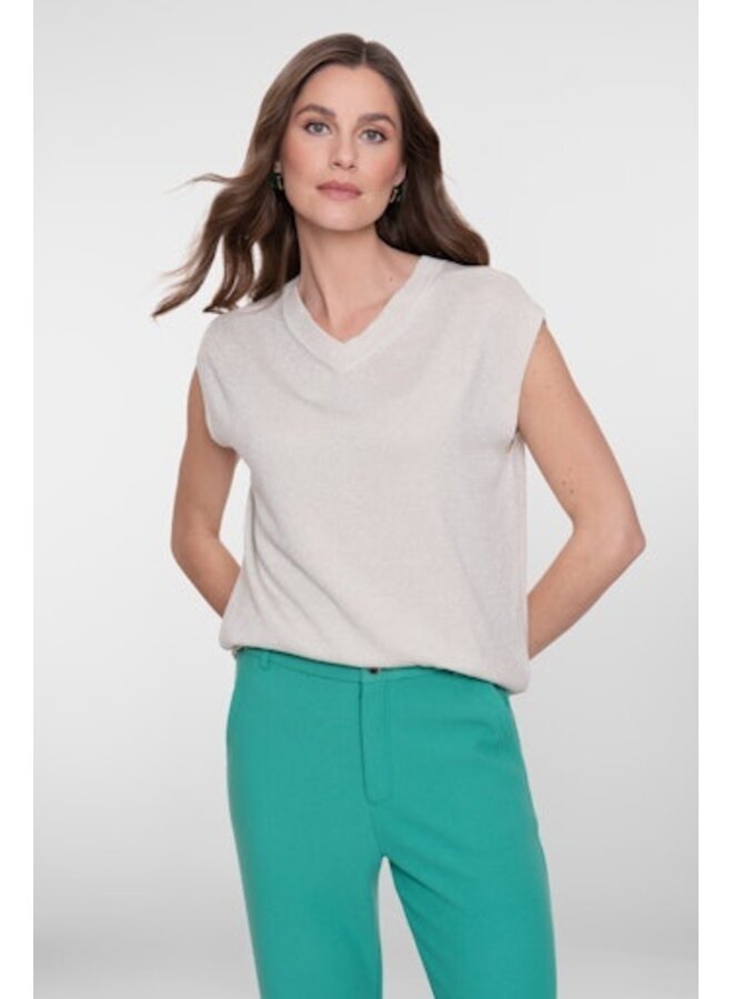 64091-70 010 Geisha Spencer V&lurex off-white/silver