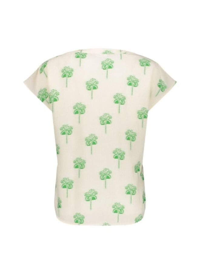 63291-20 010 Geisha top off-white/green