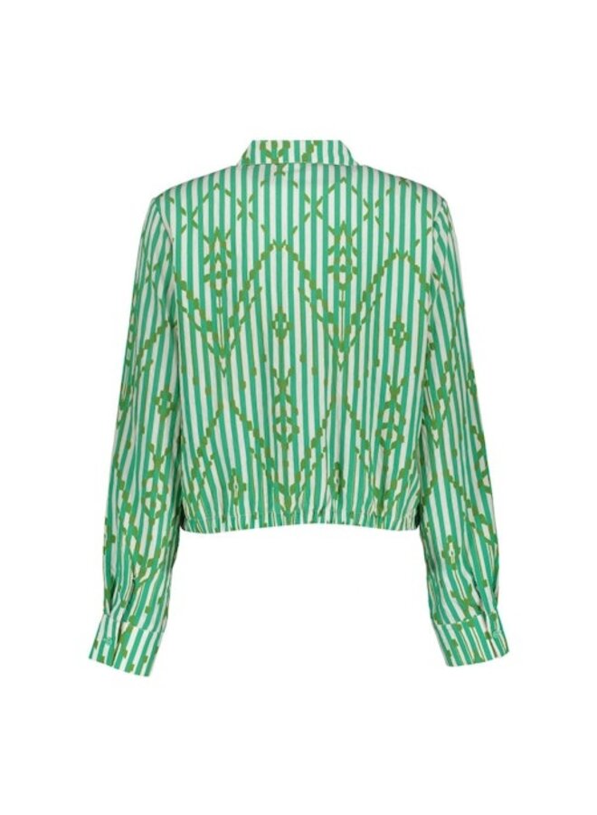 63279-20 718 Geisha blouse ecru/green
