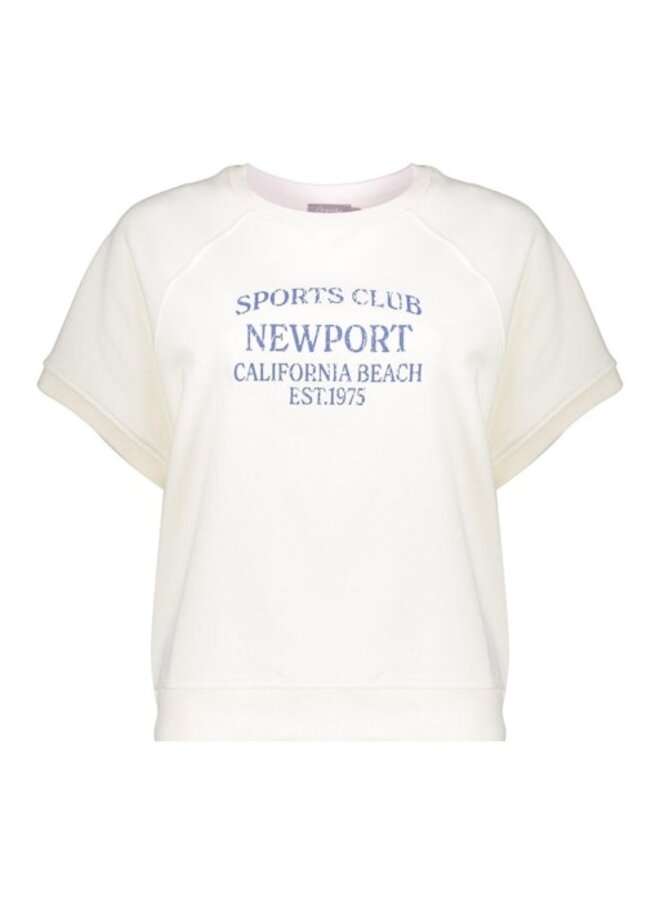 62046-41	 010 Geisha Sweater short sleeves "sports club"	 off-white/jeans blue