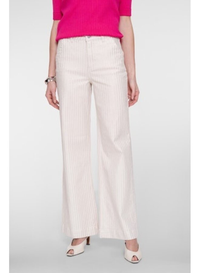 61003-10 718 Geisha Jeans silver stripe ecru/silver