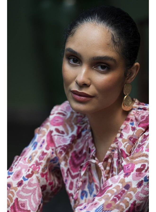 63219-20 420 Geisha top pink/cherry red