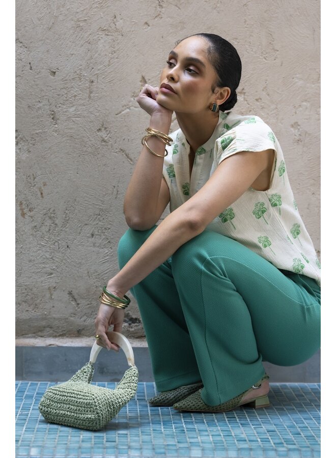 61110-21 515 Geisha Pants comfy emerald