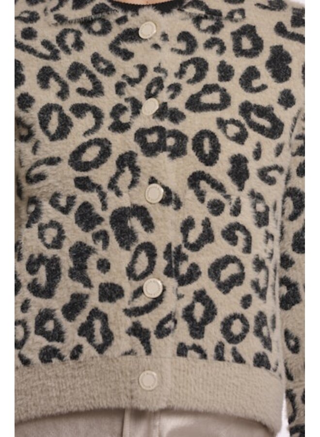 Jet.5012622 Rino&Pelle Boxy jacket with full button closure  Desert leopard