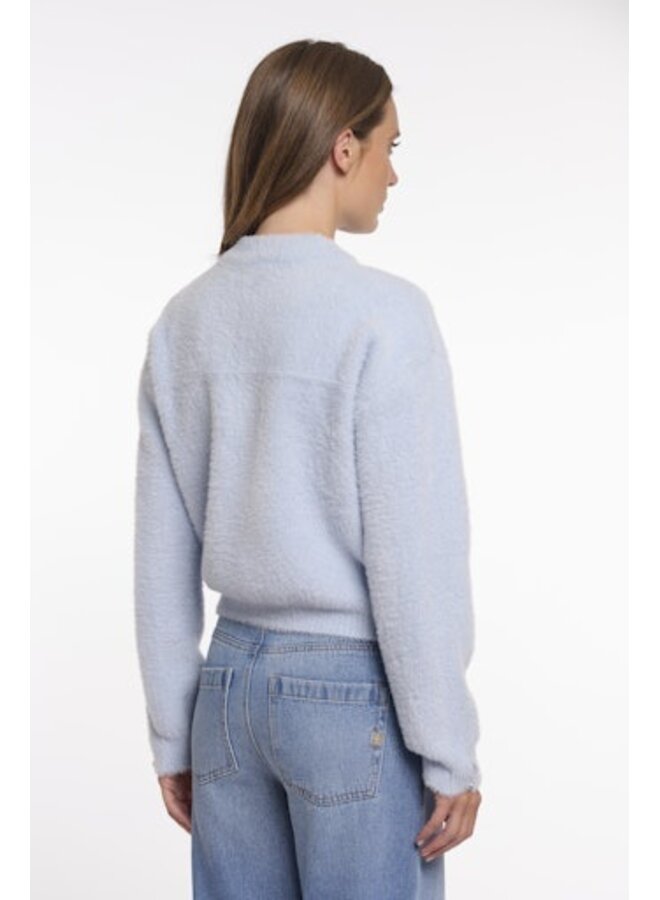 Bento.5002622 Rino&Pelle Short cardigan with zipper closure Light blue