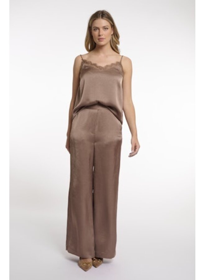 Kenza Regular.7002622 Rino&Pelle Regular length wide leg pants Slate bark