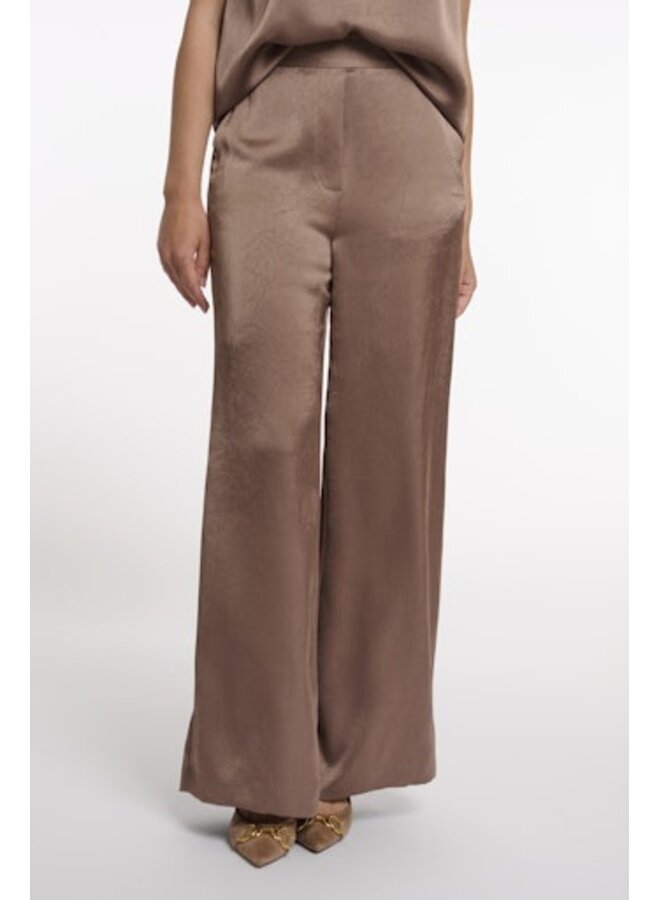 Kenza Regular.7002622 Rino&Pelle Regular length wide leg pants Slate bark