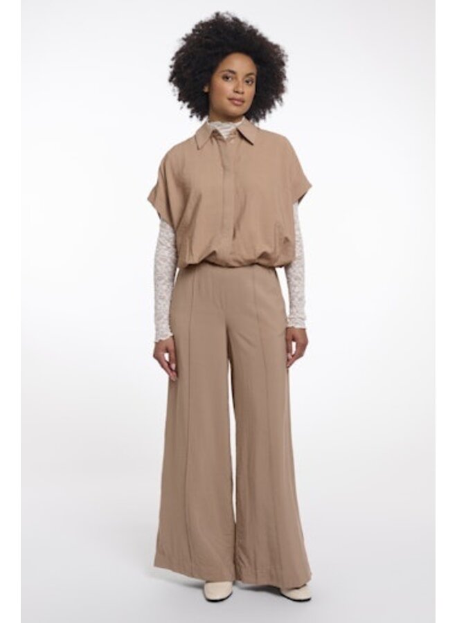 Darja Regular.7002621 Rino&Pelle Regular length wide leg pants Rosy brown