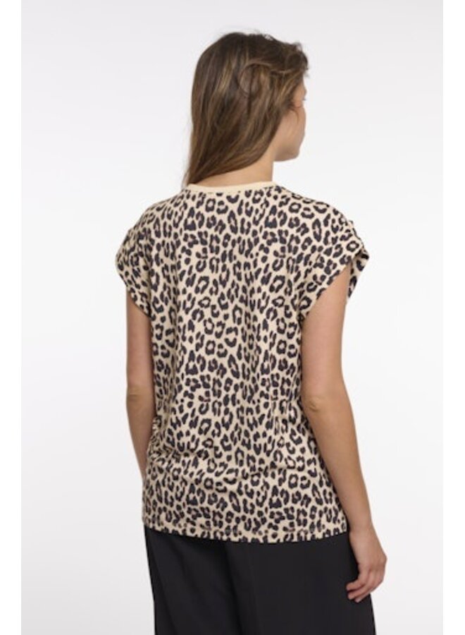 Ilana 7002622 Rino&Pelle Sleeveless top with crew neck Leopard