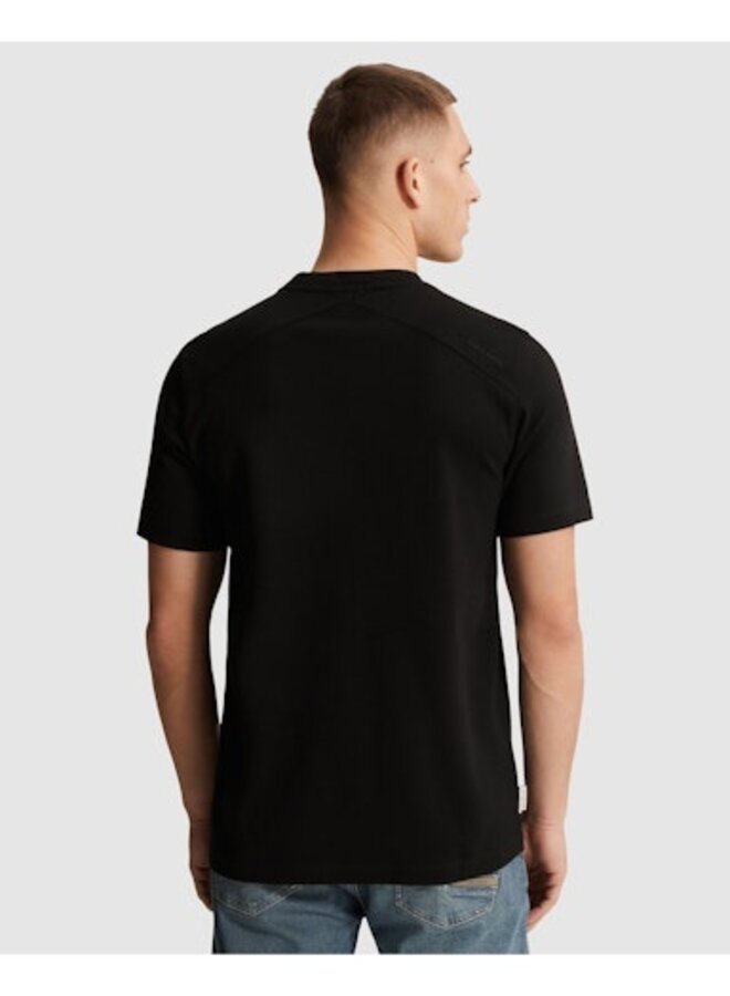 CTSS650001 999 Short sleeve r-neck regular fit interlock Black