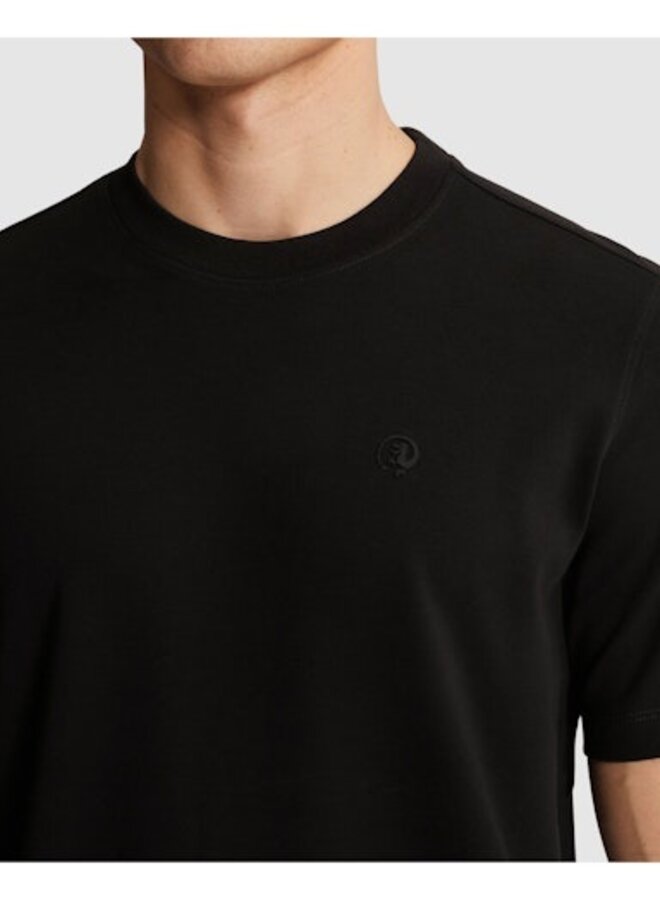 CTSS650001 999 Short sleeve r-neck regular fit interlock Black