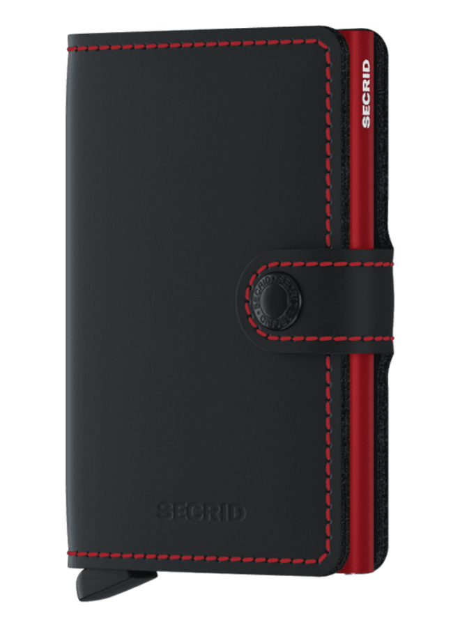 Secrid Miniwallet Matte Black and Red