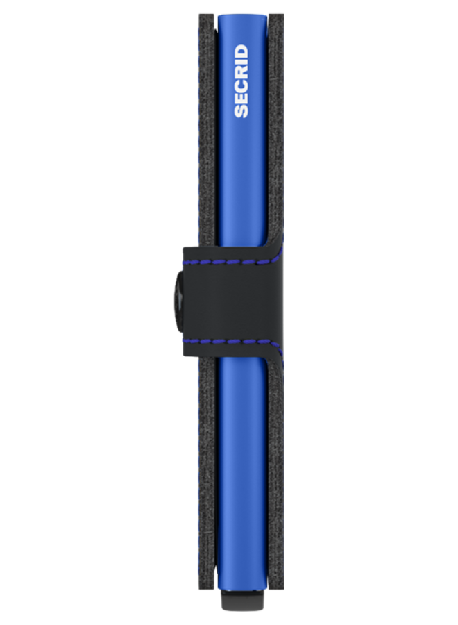 Secrid Miniwallet Matte Black and Blue