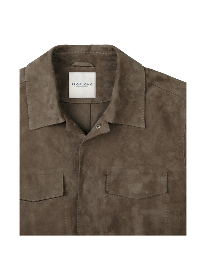 PPXU10011A Profuomo outerw jct suede light brown