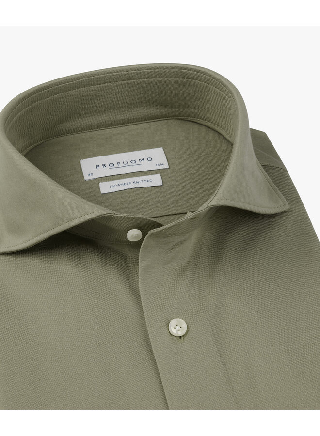 PPXH10032D Profuomo shirt x-cutaway sf mid green