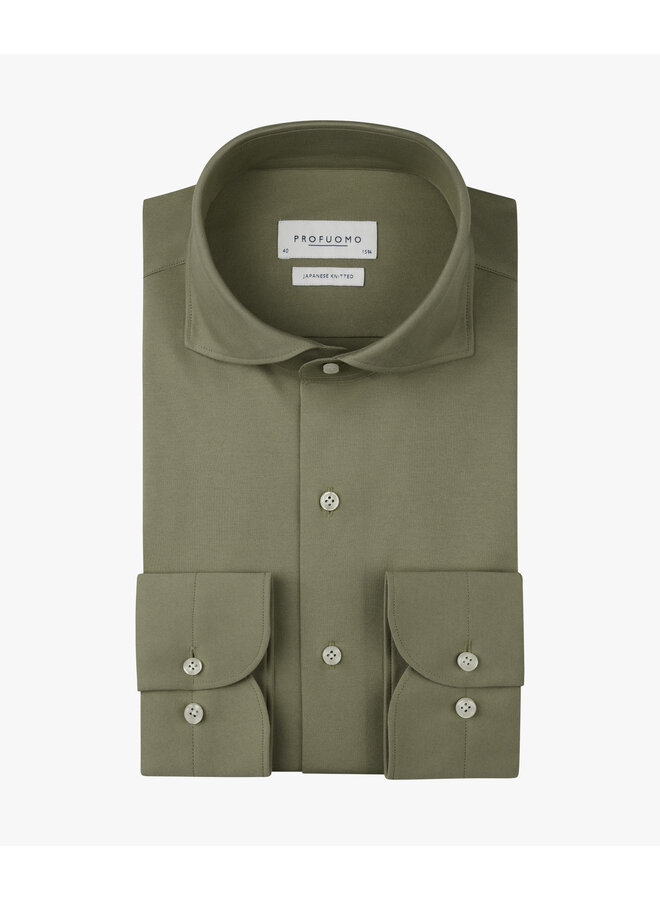 PPXH10032D Profuomo shirt x-cutaway sf mid green